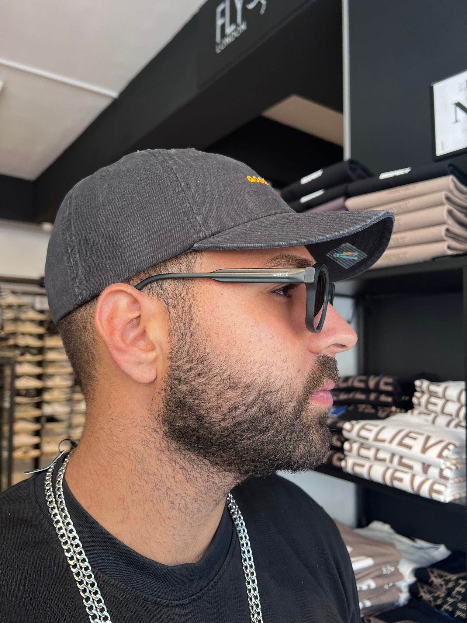 גורין ברוס - כובע מצחיה PAPA CAP בצבע שחור One Size 101-1541