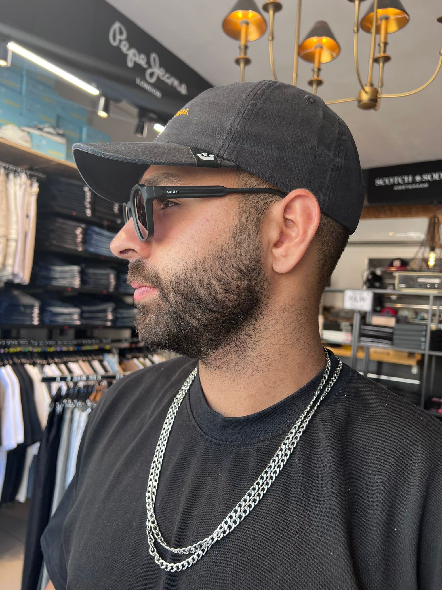 גורין ברוס - כובע מצחיה PAPA CAP בצבע שחור One Size 101-1541