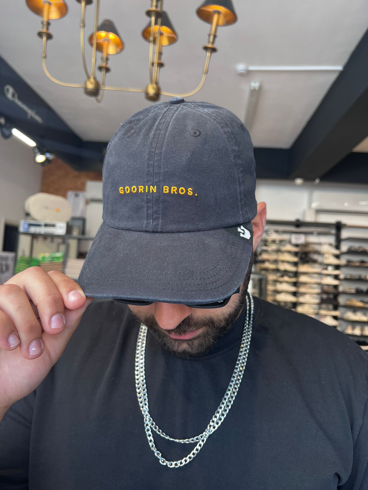 גורין ברוס - כובע מצחיה PAPA CAP בצבע שחור One Size 101-1541