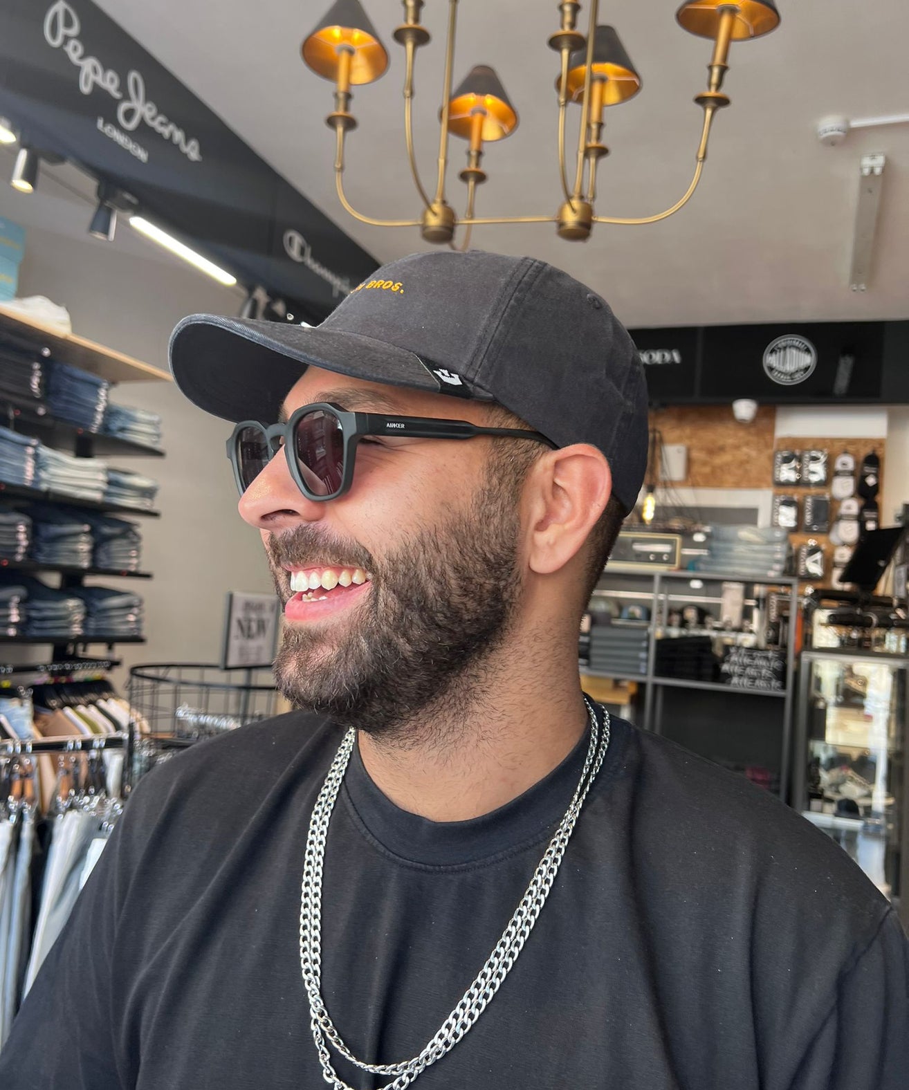 גורין ברוס - כובע מצחיה PAPA CAP בצבע שחור One Size 101-1541