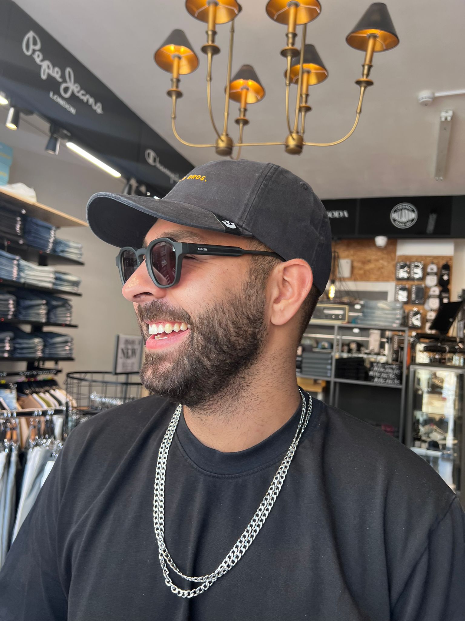 גורין ברוס - כובע מצחיה PAPA CAP בצבע שחור One Size 101-1541