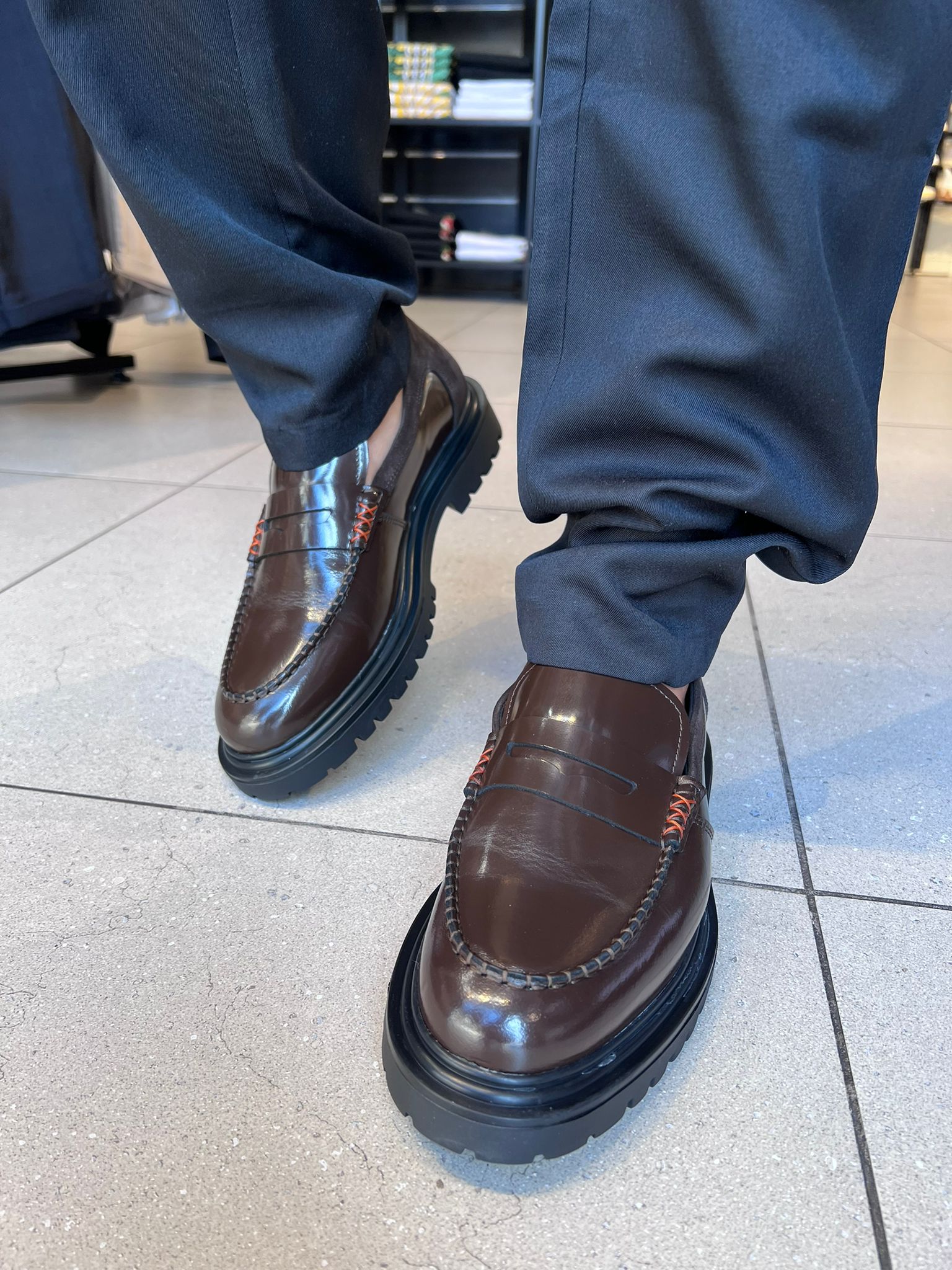 סקוץ’ אנד סודה - נעלי מוקסין Style Loafer Dark Brown D19