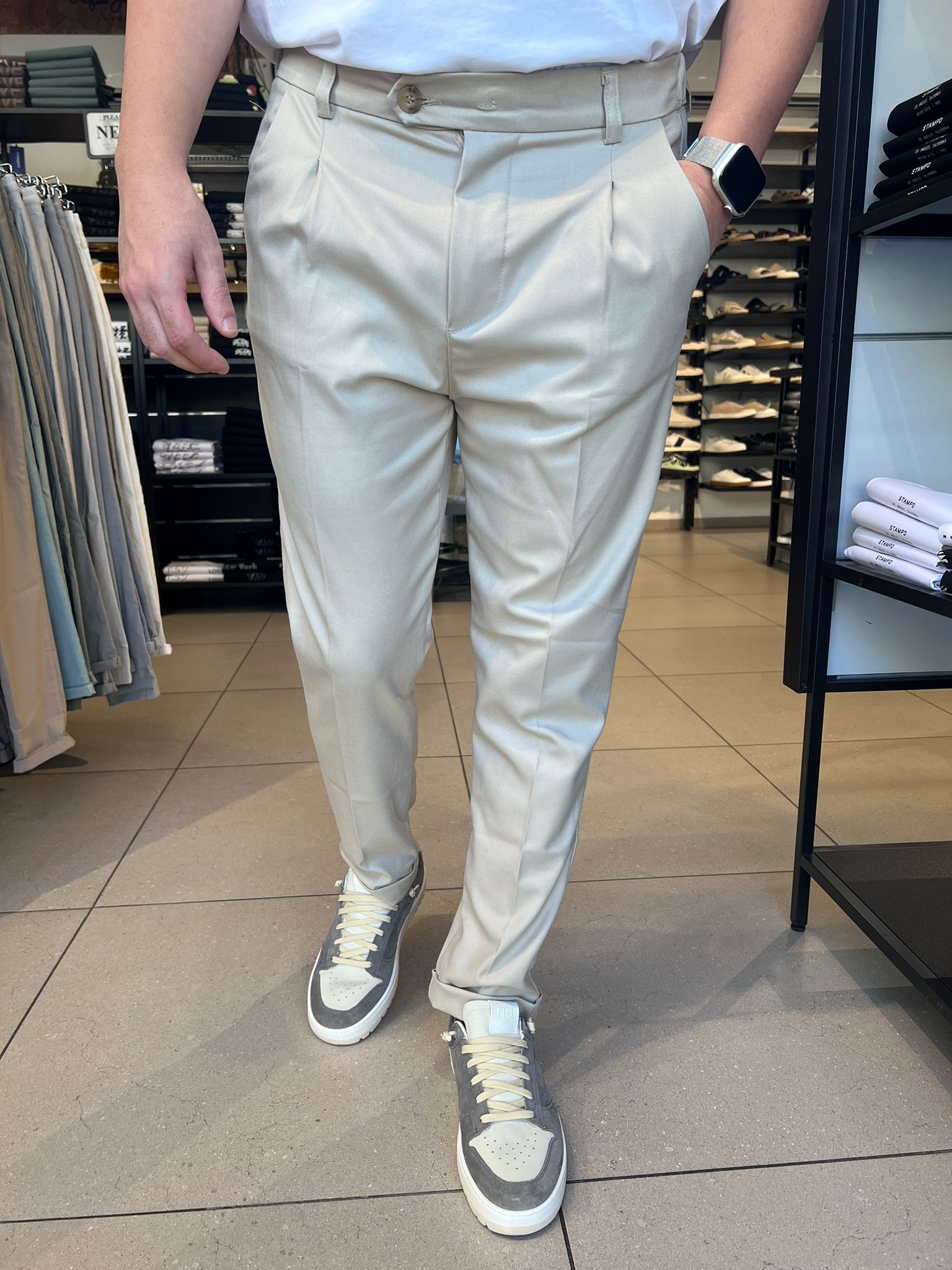 דרים אנד וורק - מכנס אלגנט דגם קמרון KAMERUN 002 צבע בזי