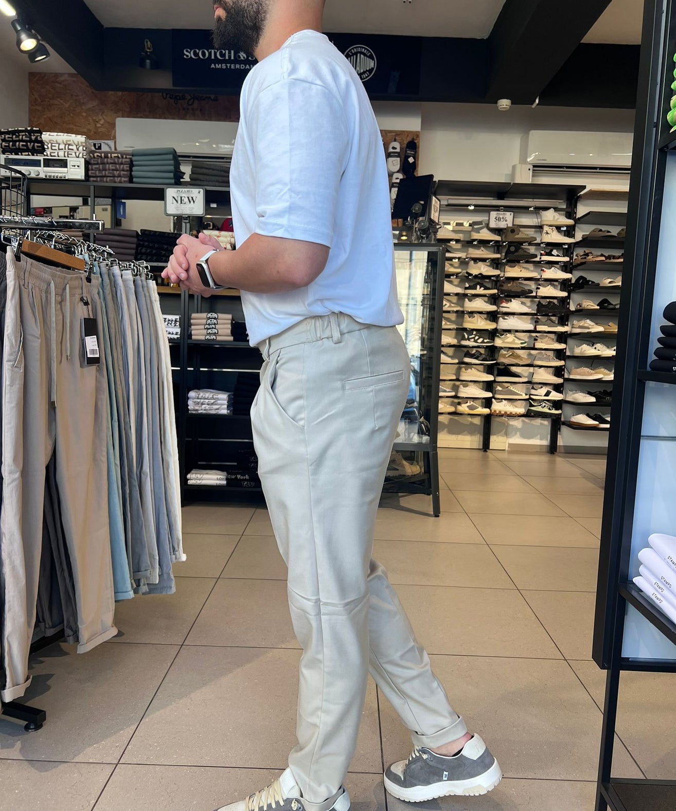 דרים אנד וורק - מכנס אלגנט דגם קמרון KAMERUN 002 צבע בזי