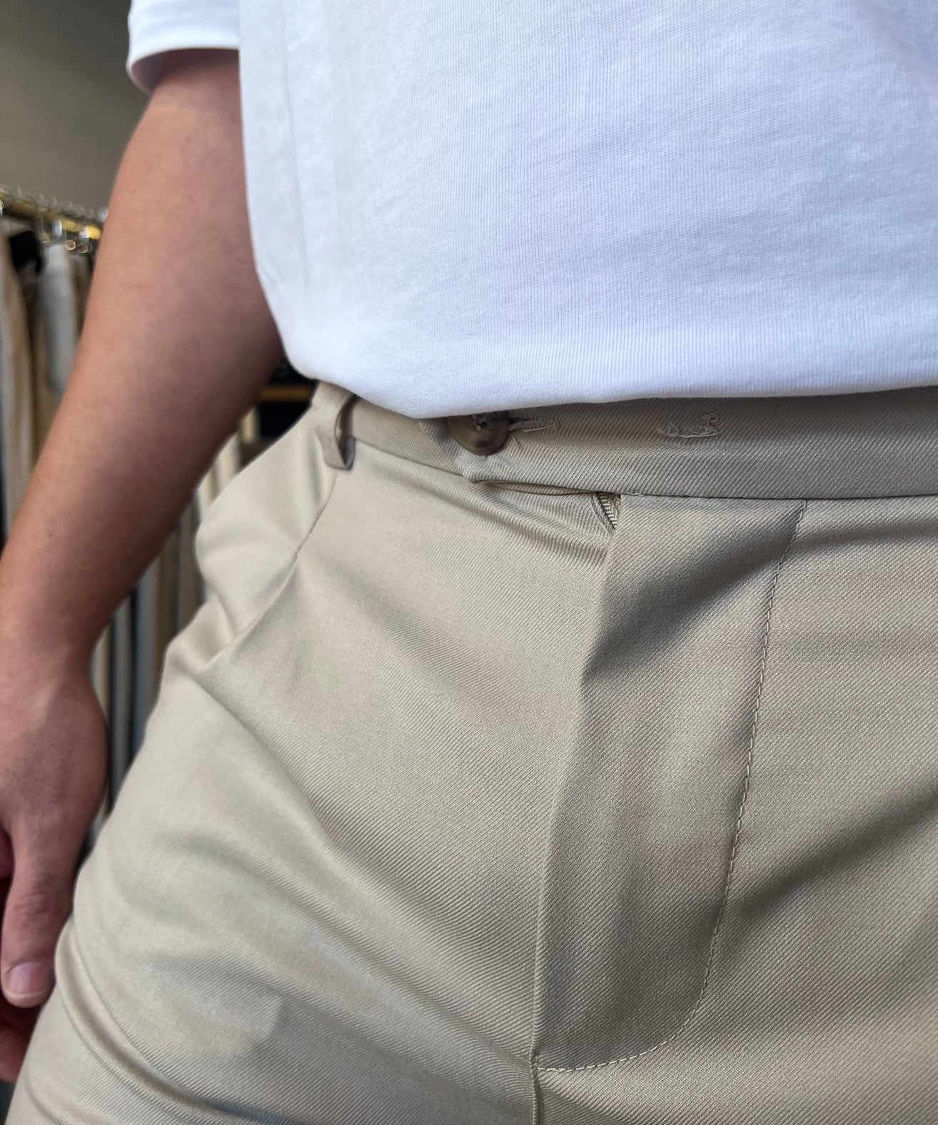 דרים אנד וורק - מכנס אלגנט דגם קמרון KAMERUN 002 צבע בזי