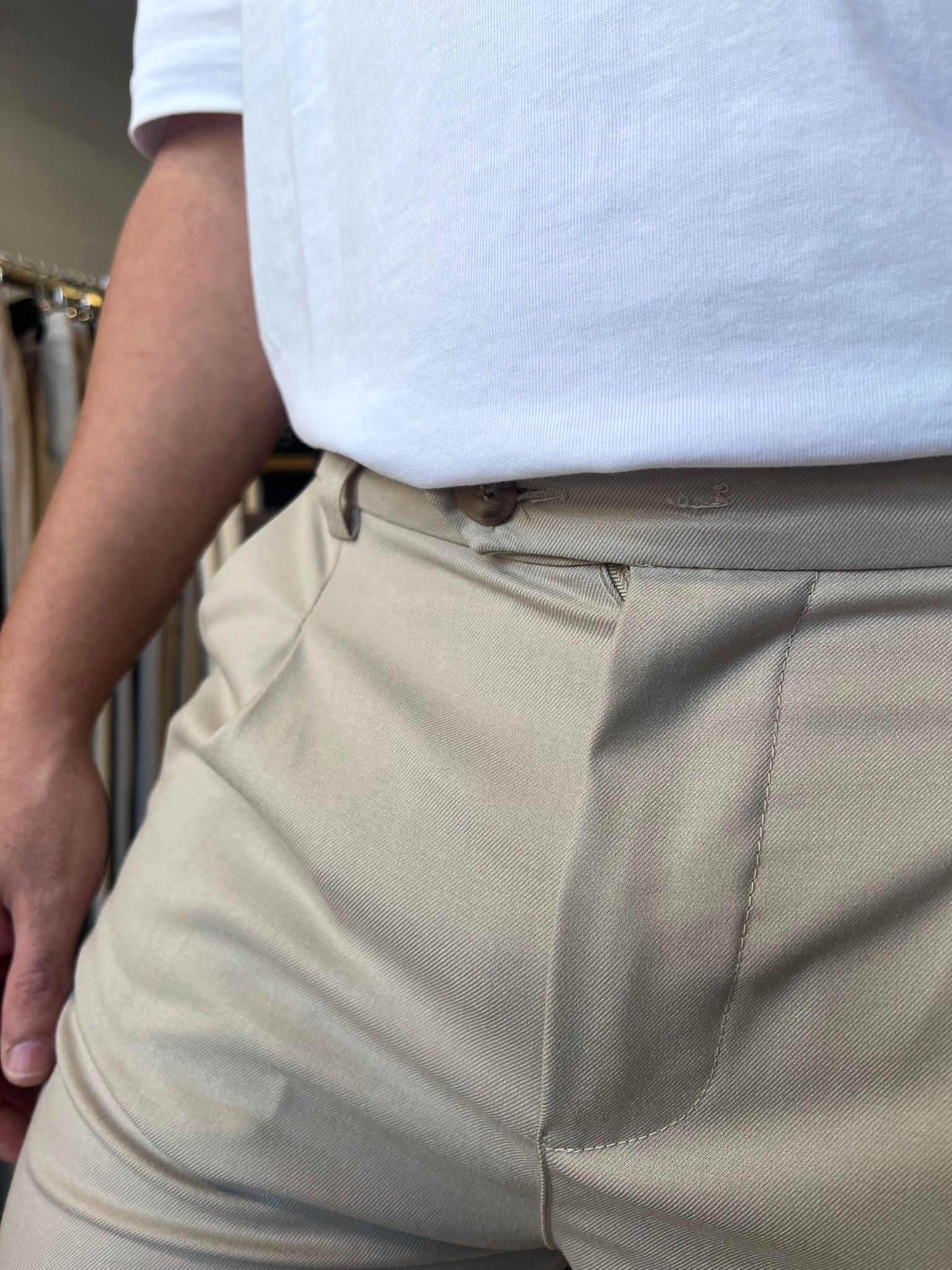 דרים אנד וורק - מכנס אלגנט דגם קמרון KAMERUN 002 צבע בזי