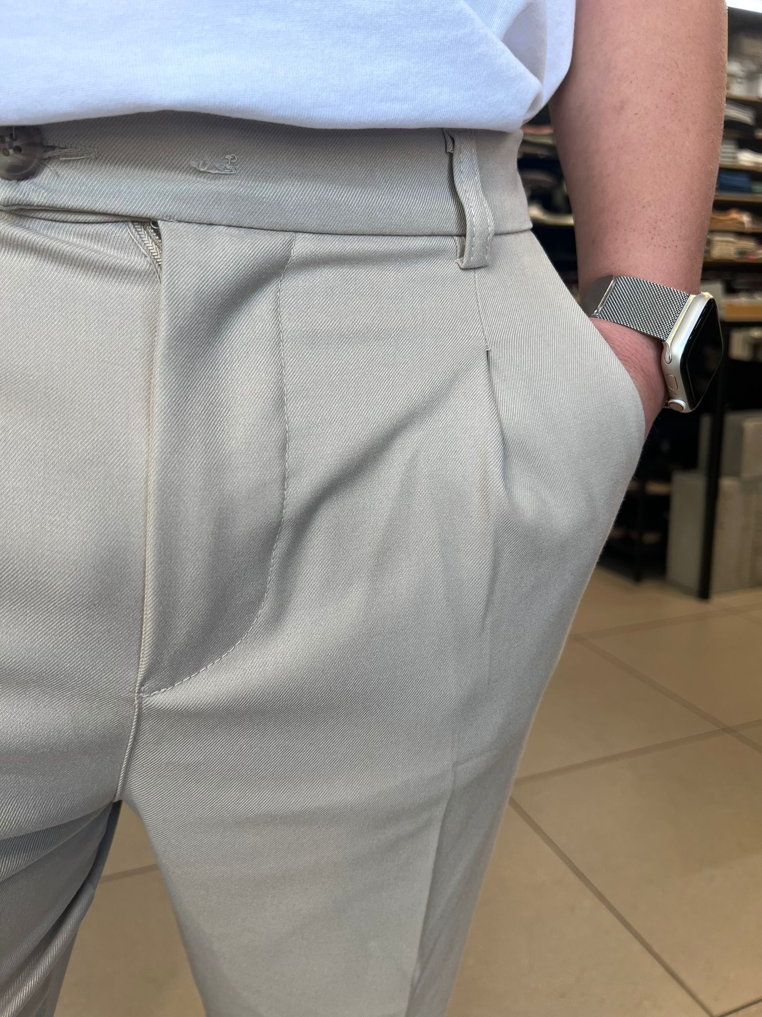 דרים אנד וורק - מכנס אלגנט דגם קמרון KAMERUN 002 צבע בזי