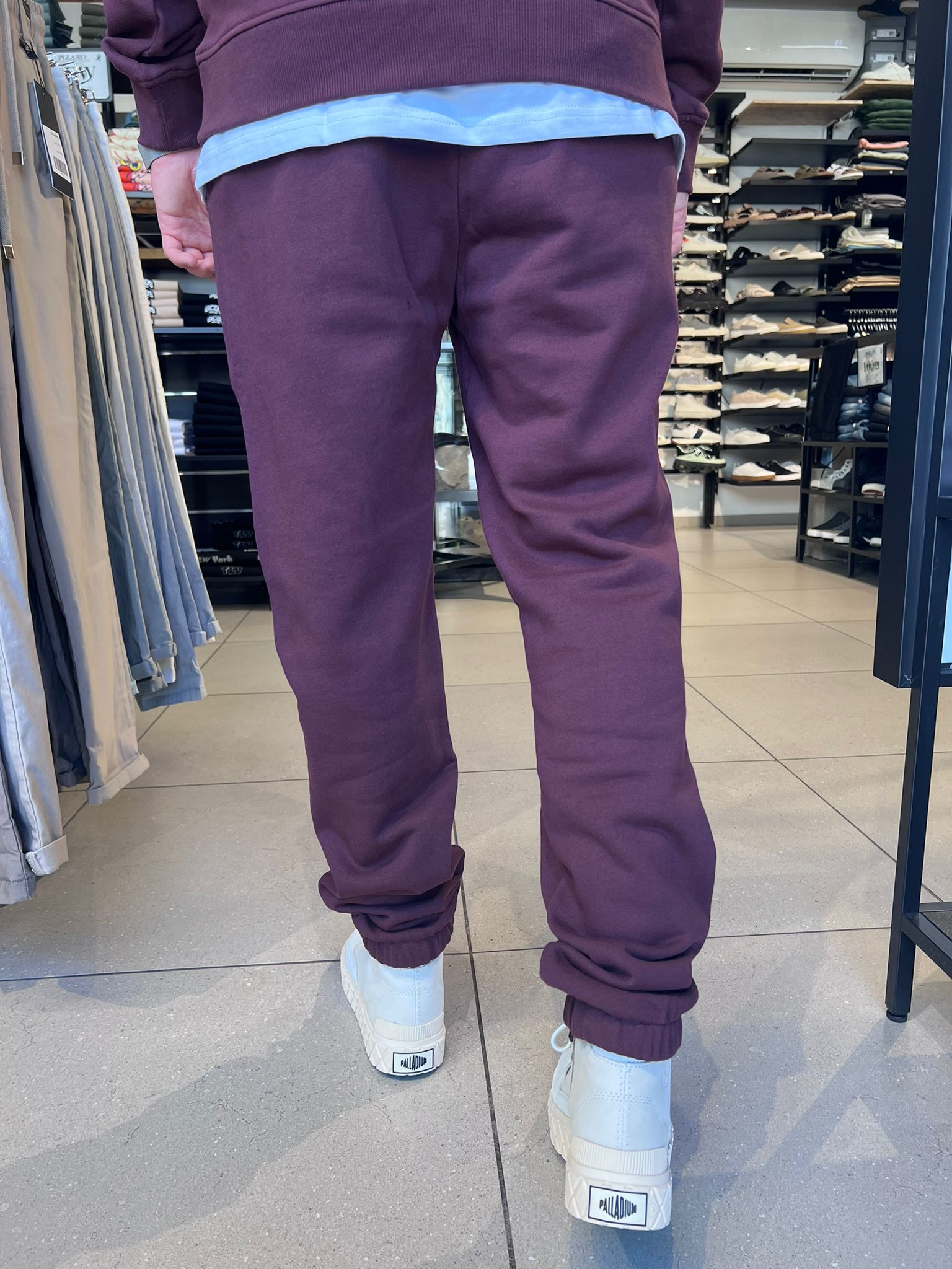 סקוץ’ אנד סודה – מכנס טרנינג בצבע בורדו 178687 650