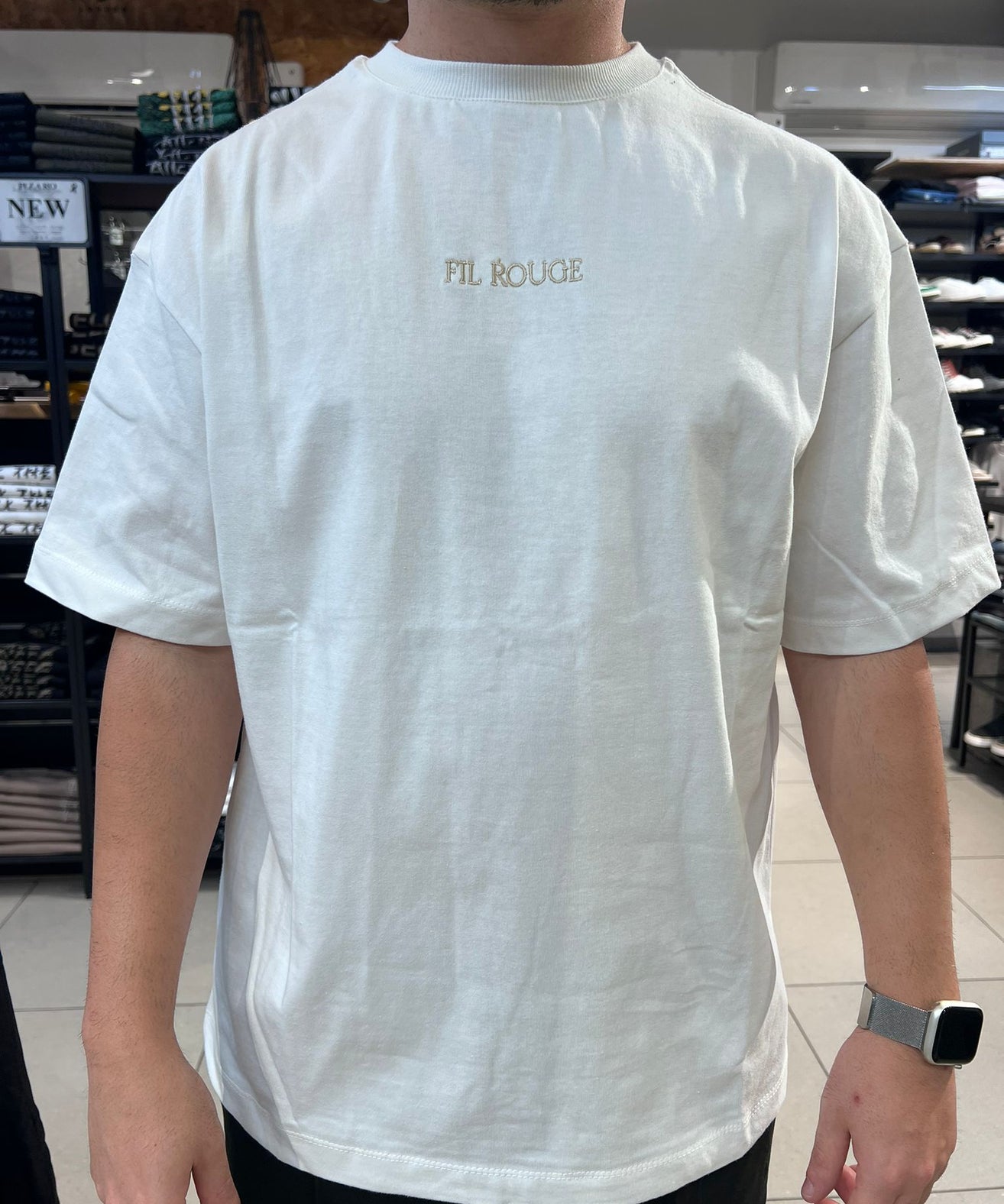 פיל רוג' - חולצה טי שרוול קצר בצבע  לבן T-SHIRT 05