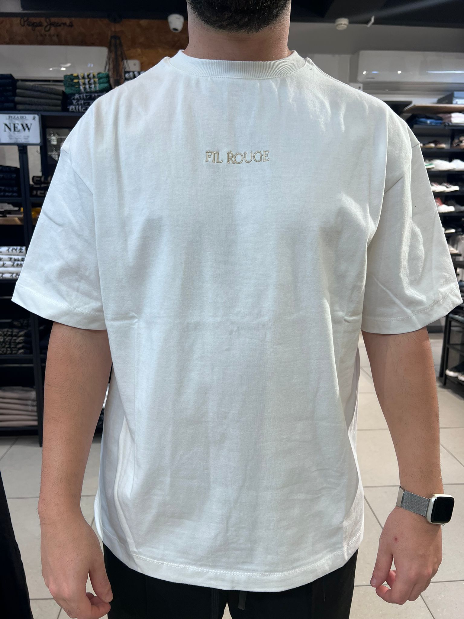 פיל רוג' - חולצה טי שרוול קצר בצבע  לבן T-SHIRT 05