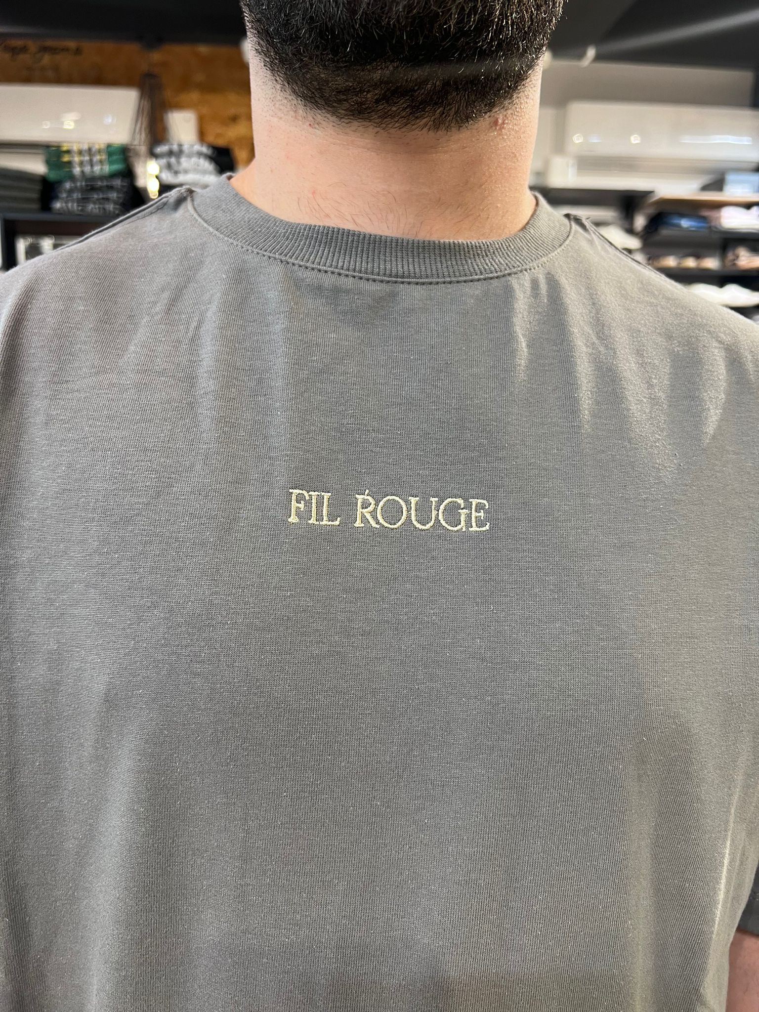 פיל רוג' - חולצה טי שרוול קצר בצבע  אפור T-SHIRT 03