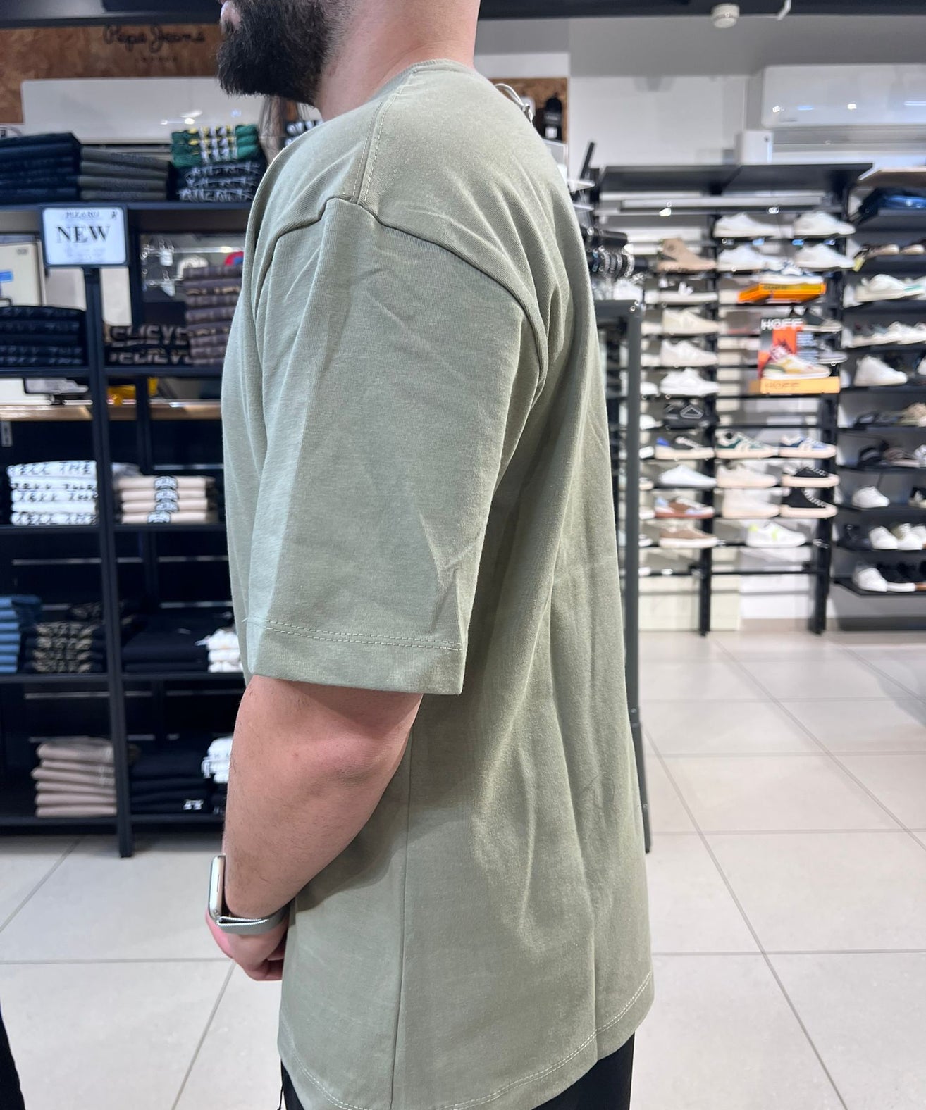 פיל רוג' - חולצה טי שרוול קצר בצבע  ירוק T-SHIRT 04