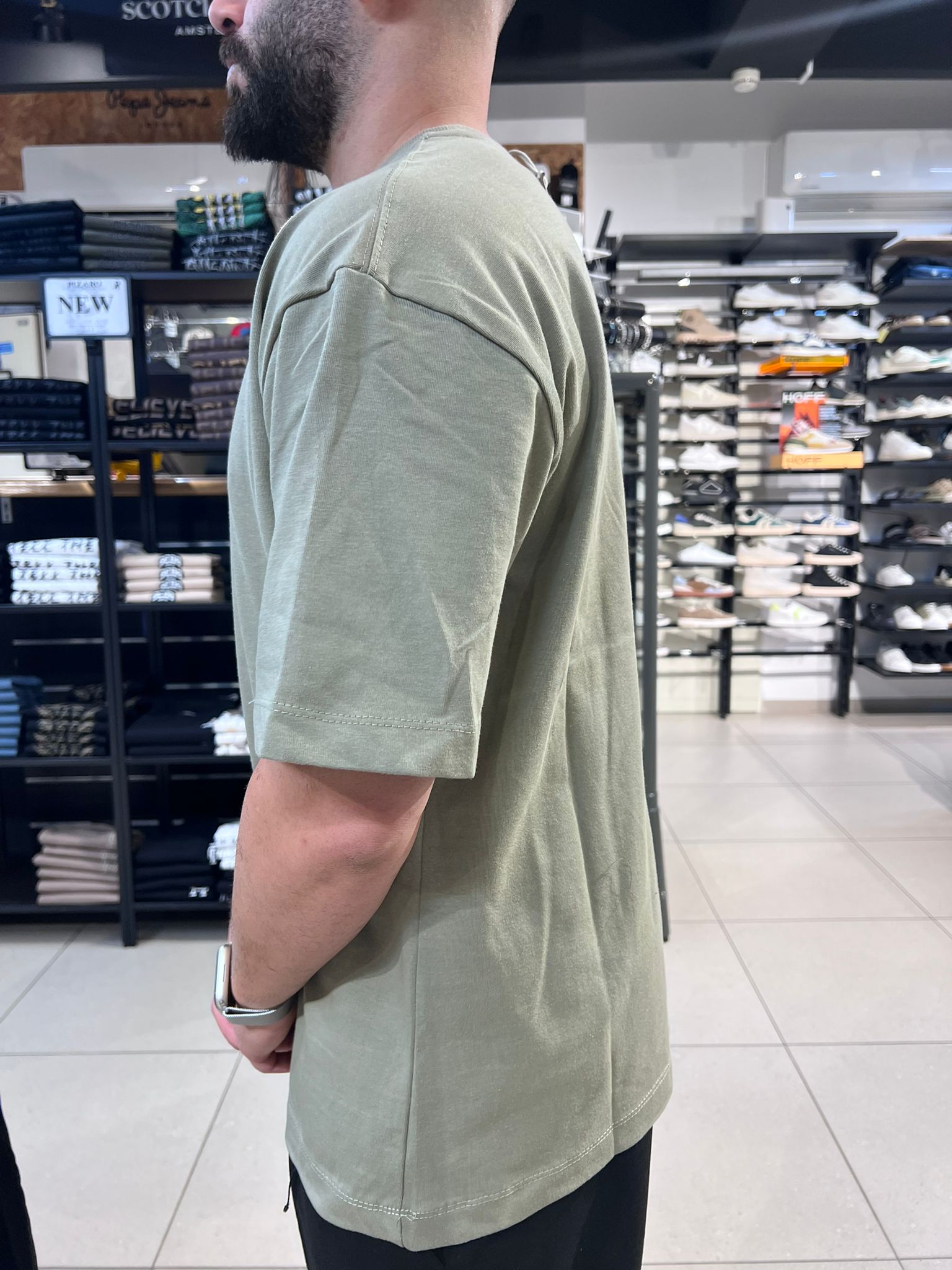 פיל רוג' - חולצה טי שרוול קצר בצבע  ירוק T-SHIRT 04