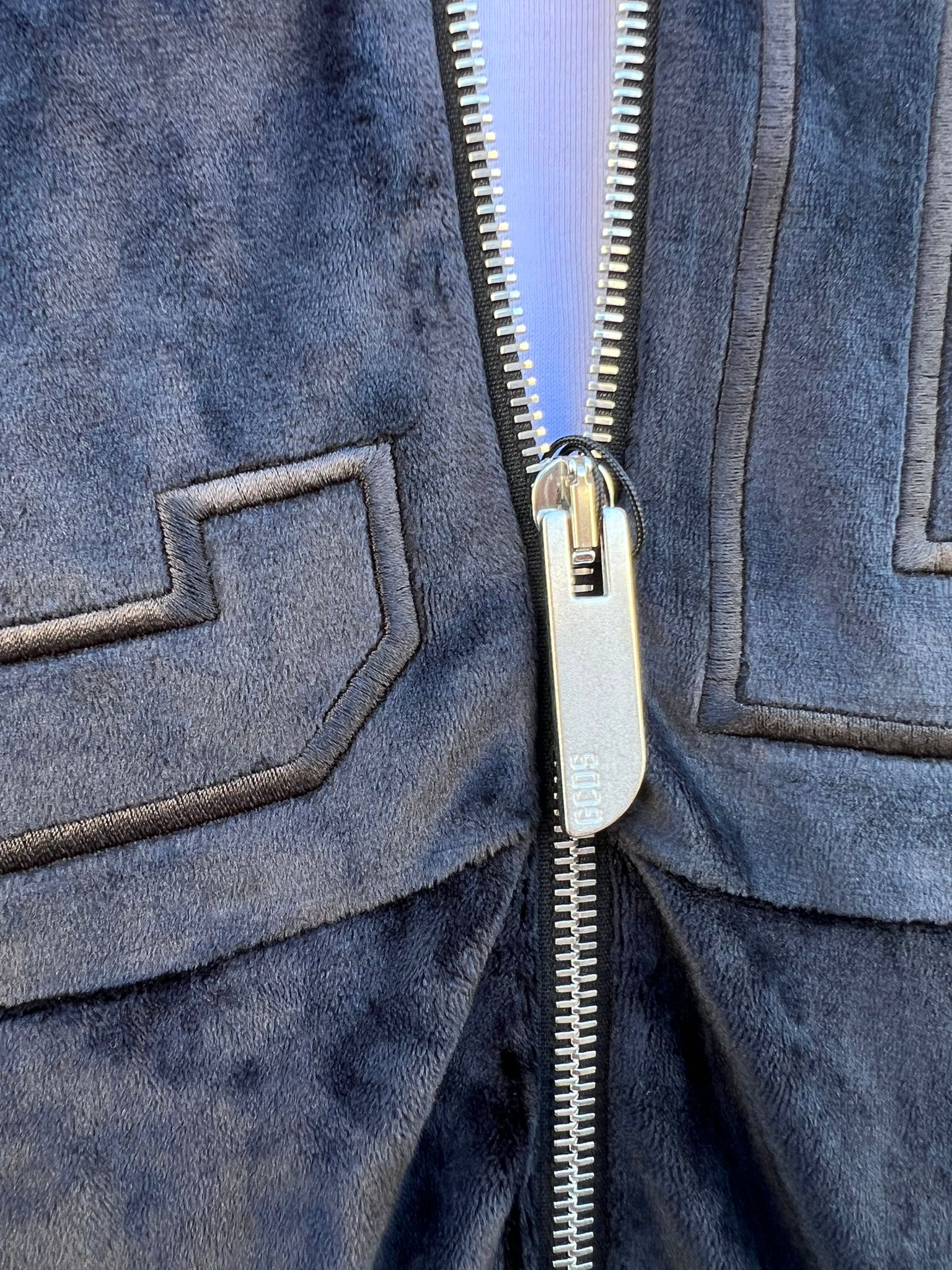 GCDS -  ג'קט קטיפה Velvet Band Logo M2005TE1