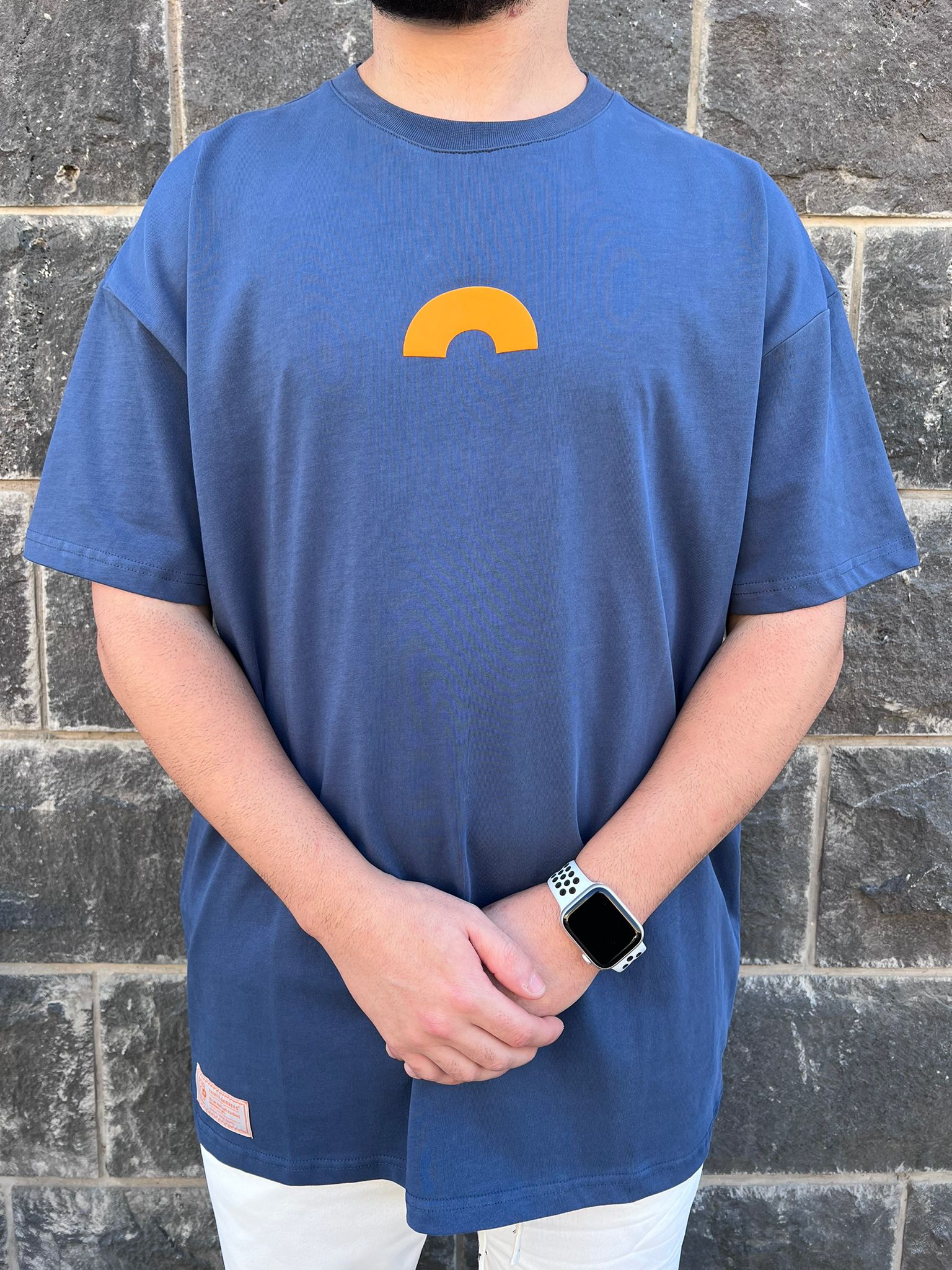 THIRTY DEGREES - SO 4118 חולצה טי  MEN OVERSIZE 100% SOMETHING