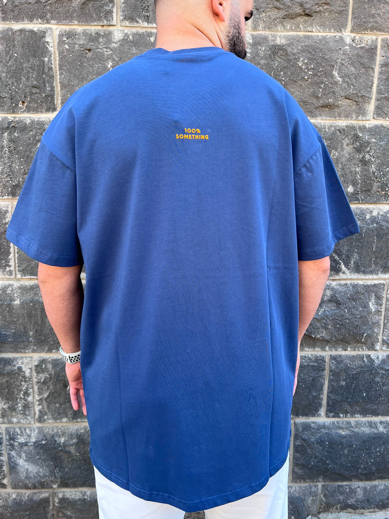 THIRTY DEGREES - SO 4118 חולצה טי  MEN OVERSIZE 100% SOMETHING