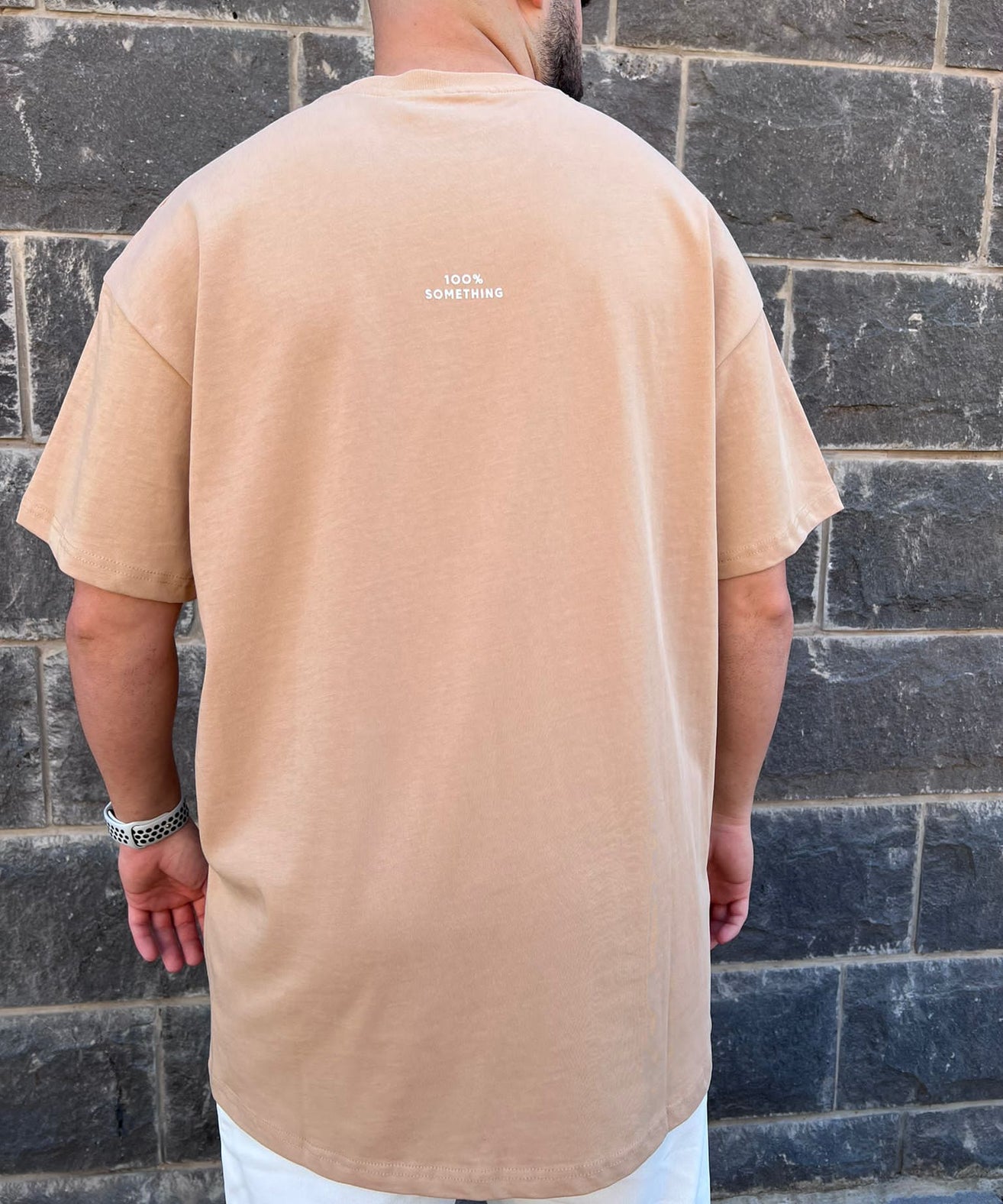 THIRTY DEGREES - SO 1012 חולצה טי  MEN OVERSIZE 100% SOMETHING