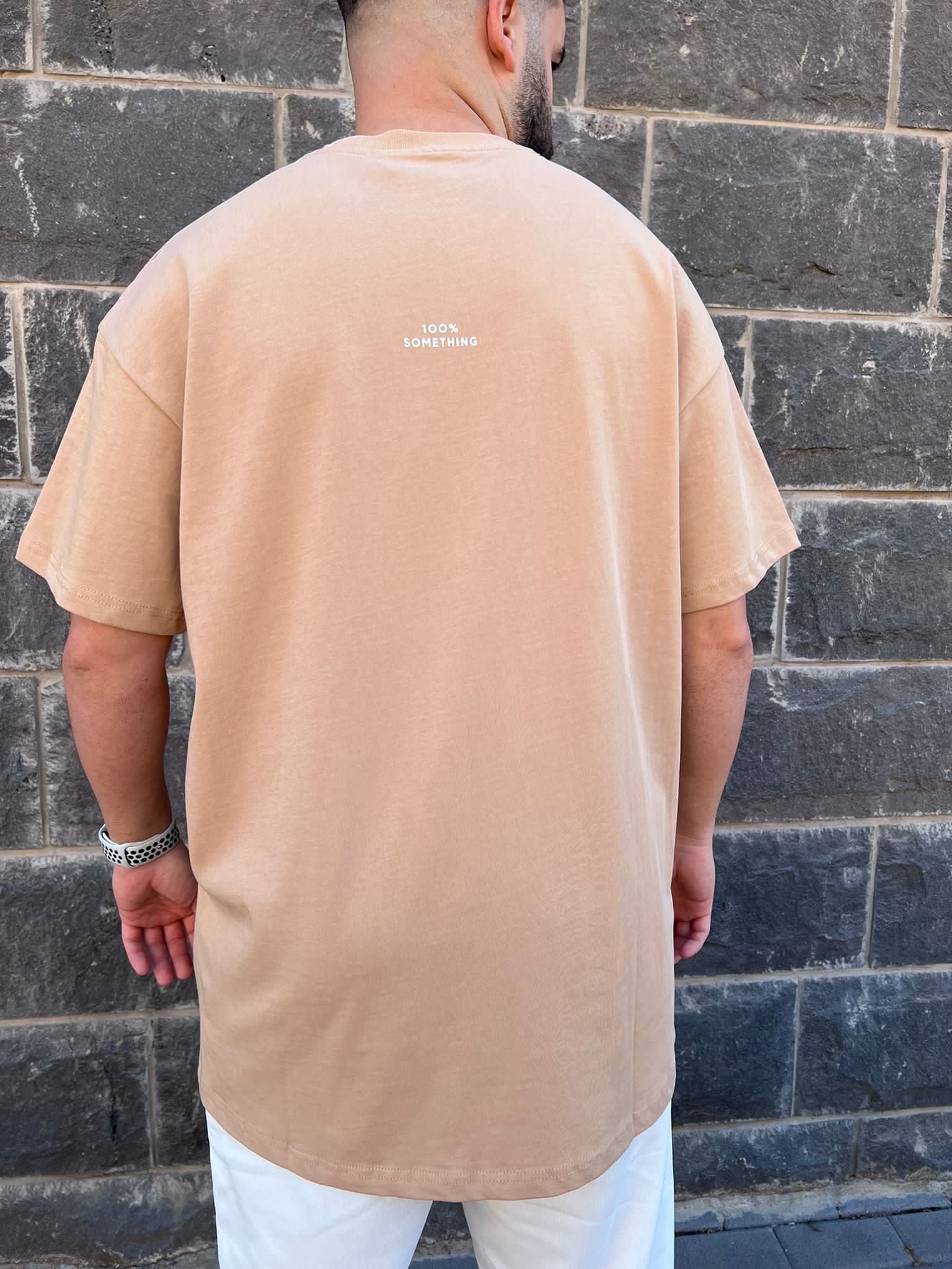 THIRTY DEGREES - SO 1012 חולצה טי  MEN OVERSIZE 100% SOMETHING