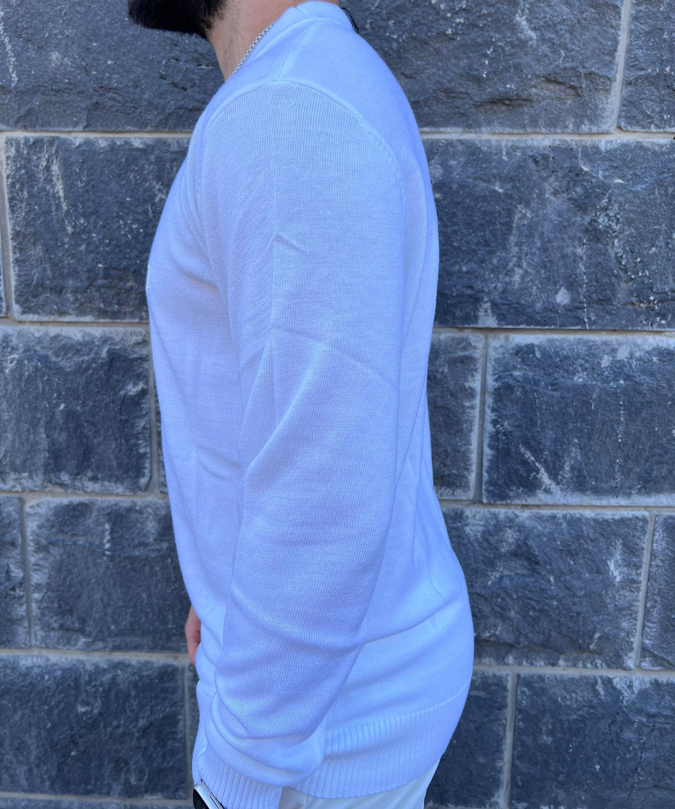 דרים אנד וורק - סריג מילאן 333322 שרוול ארוך בלבן