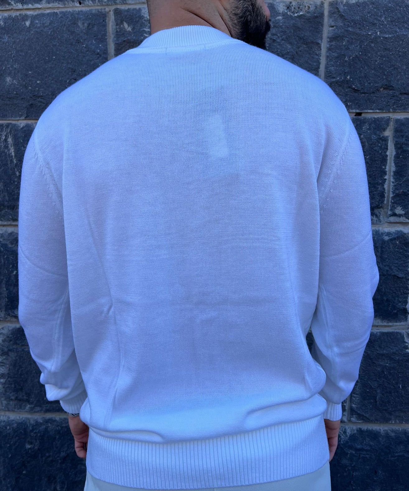 דרים אנד וורק - סריג מילאן 333322 שרוול ארוך בלבן