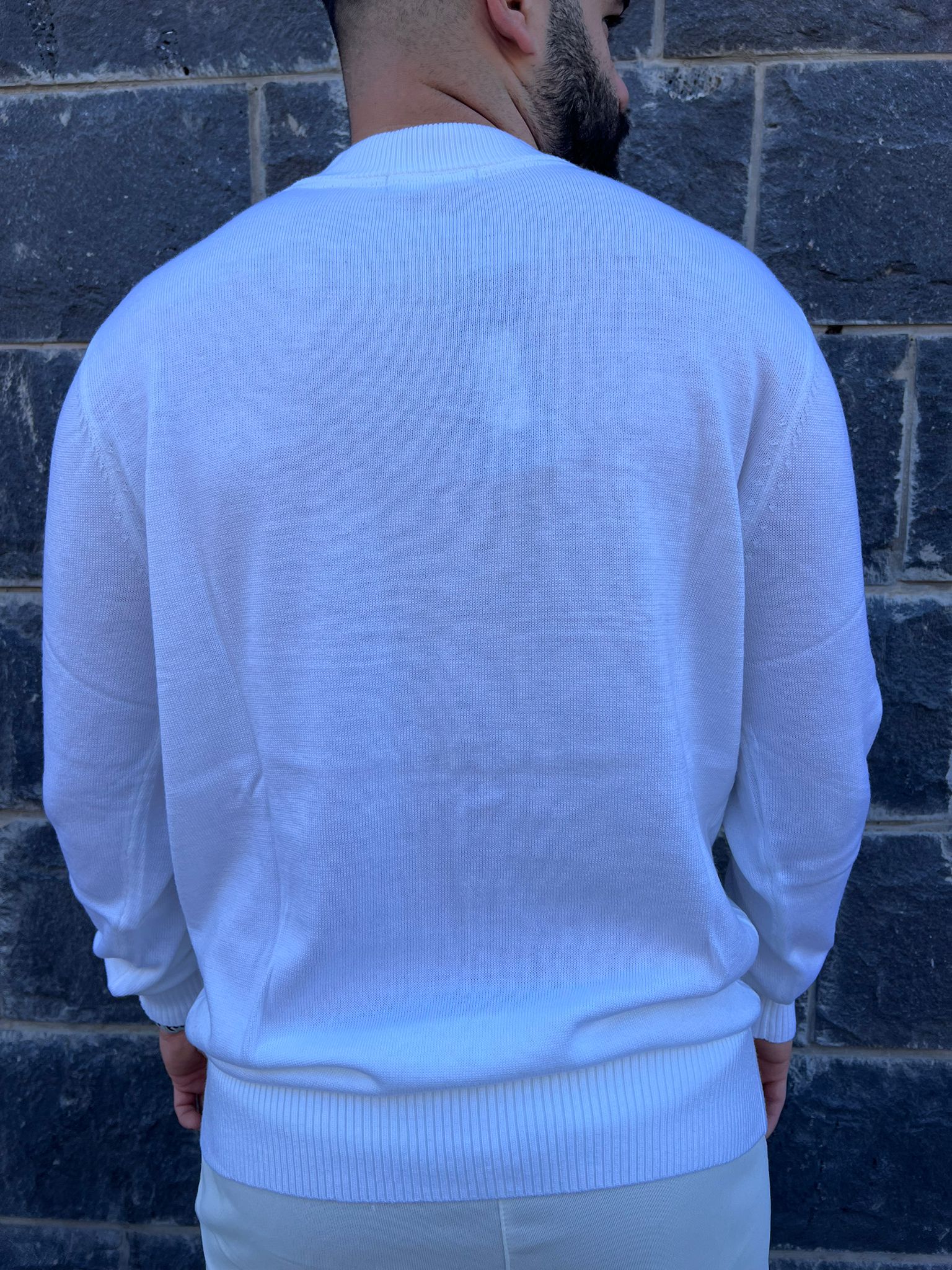 דרים אנד וורק - סריג מילאן 333322 שרוול ארוך בלבן