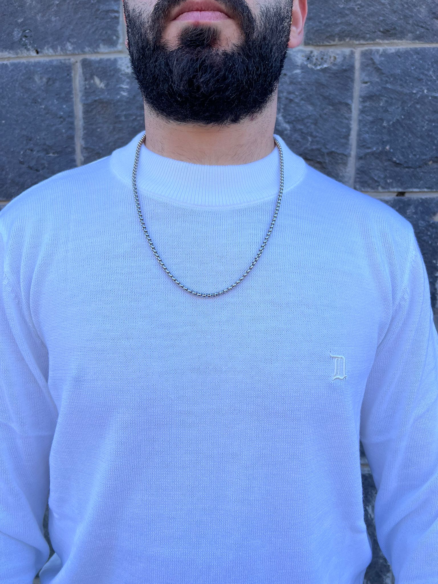 דרים אנד וורק - סריג מילאן 333322 שרוול ארוך בלבן