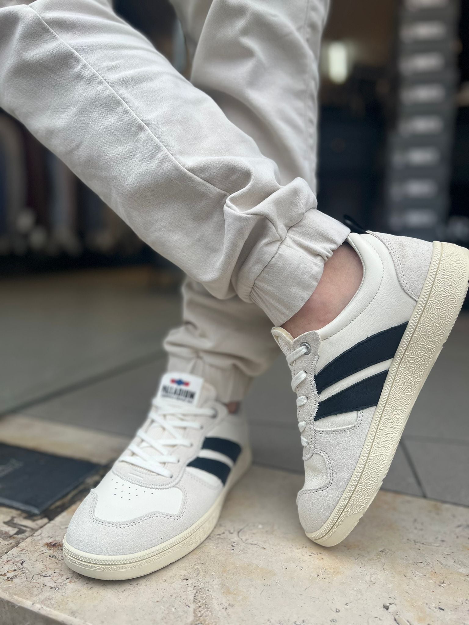 פלדיום - סניקרס עור/זמש PALLACUP FLAME LTH 74485-198