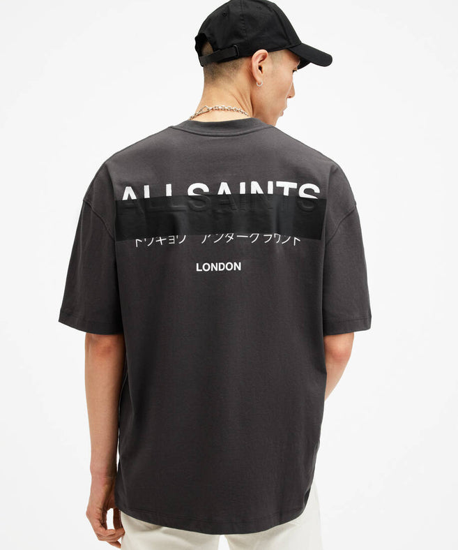 אולסיינטס - אוברסייז שרוול קצר WASHED BLACK M002PC