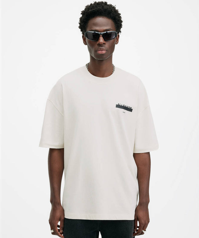 אולסיינטס - אוברסייז שרוול קצר  WHITE M002PC