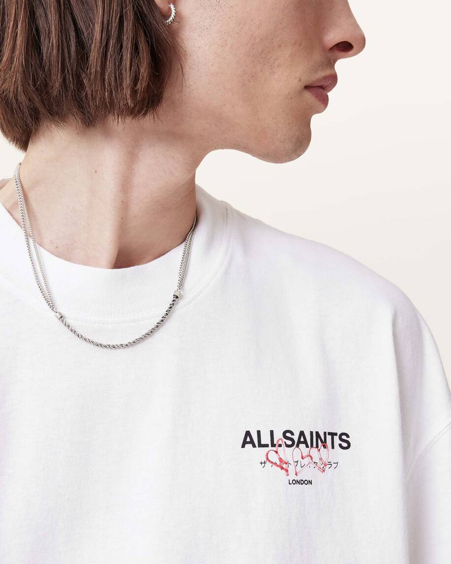 אולסיינטס - אוברסייז שרוול קצר ASHEN WHITE M010PC