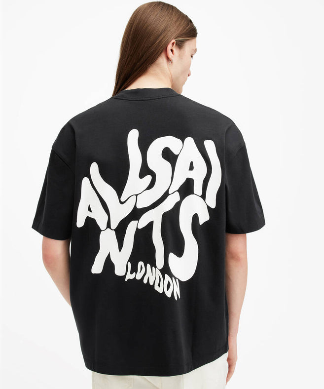 אולסיינטס - אוברסייז שרוול קצר ORLANDO washed Black M022PA