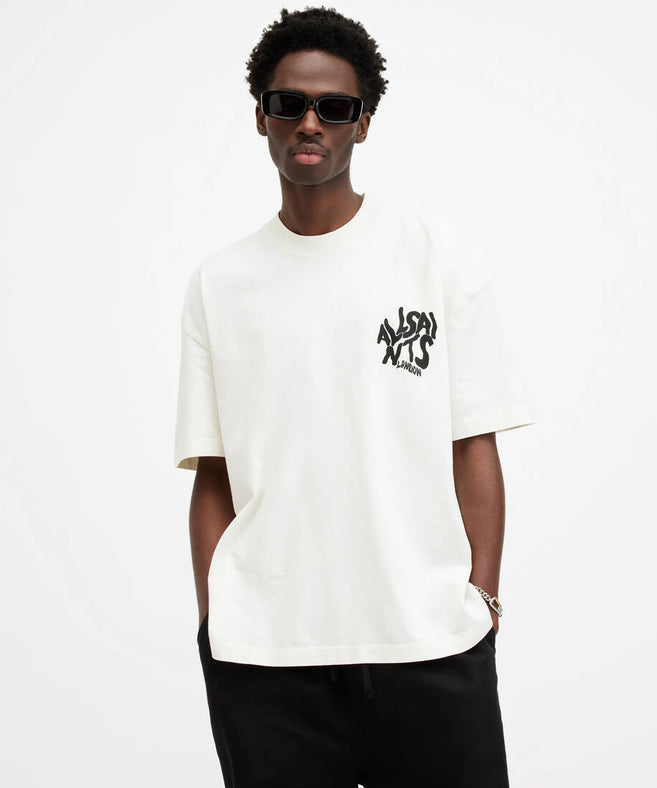 אולסיינטס - אוברסייז שרוול קצר ORLANDO ASHEN WHITE M022PA