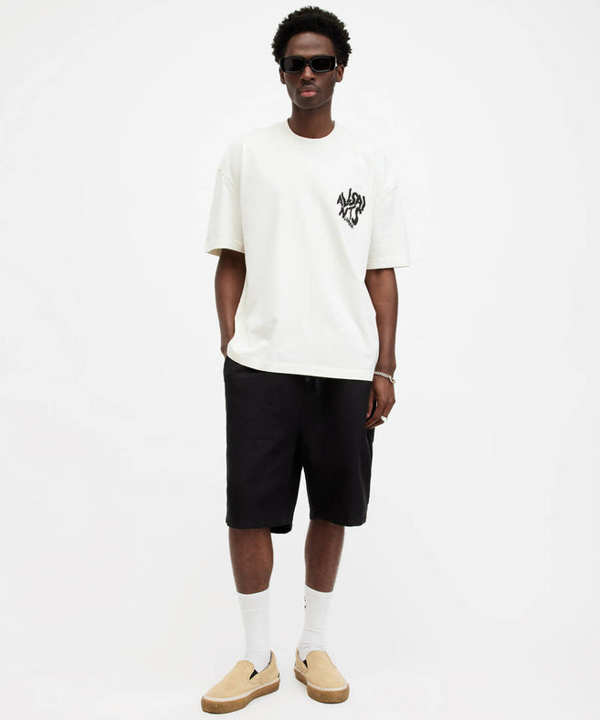 אולסיינטס - אוברסייז שרוול קצר ORLANDO ASHEN WHITE M022PA