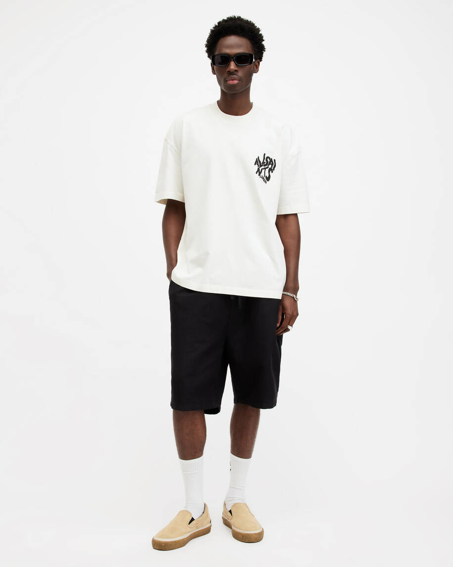 אולסיינטס - אוברסייז שרוול קצר ORLANDO ASHEN WHITE M022PA