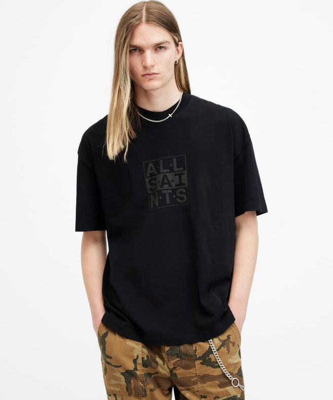 אולסיינטס - אוברסייז שרוול קצר WASHED BLACK M031