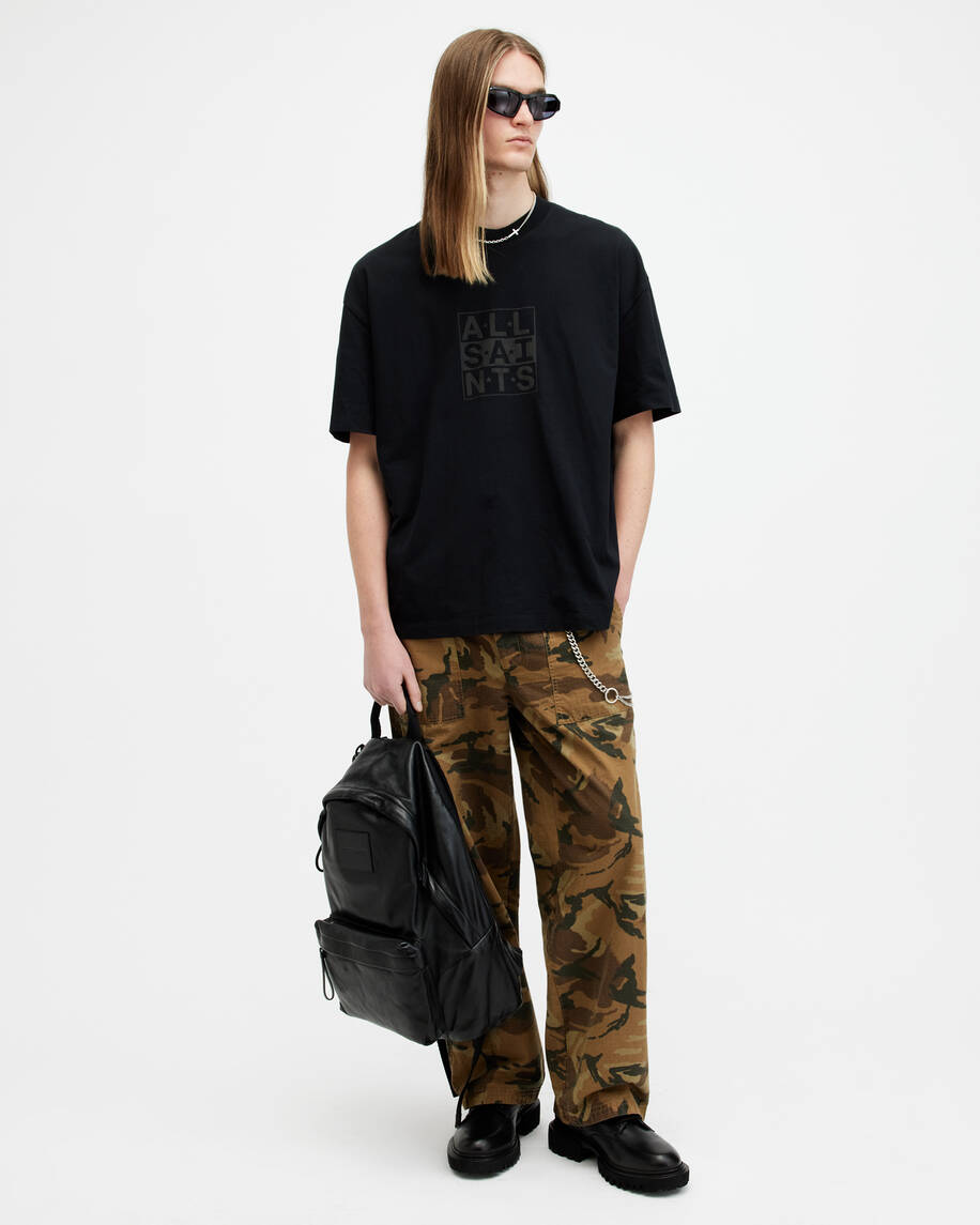 אולסיינטס - אוברסייז שרוול קצר WASHED BLACK M031