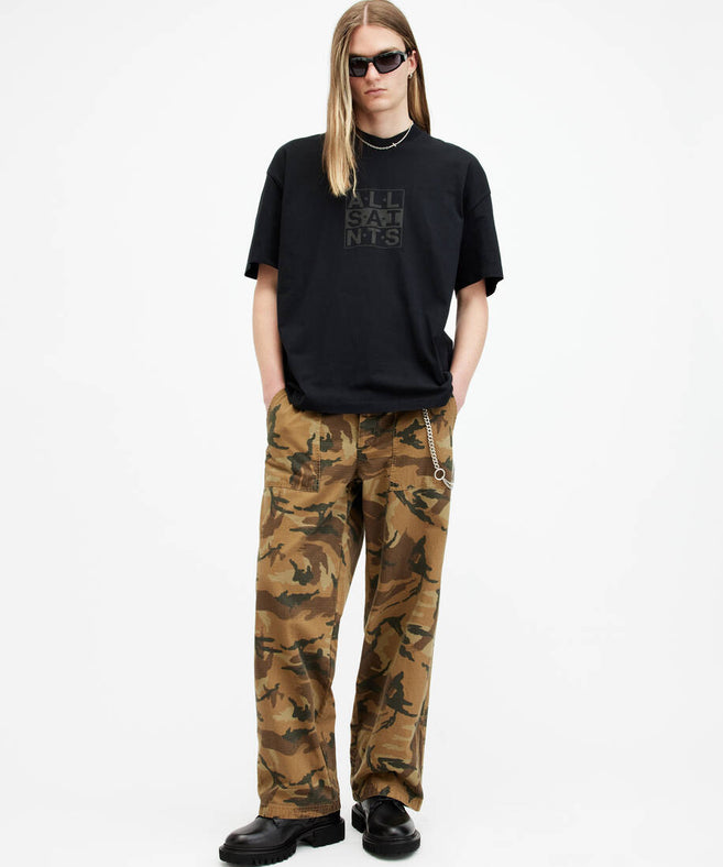 אולסיינטס - אוברסייז שרוול קצר WASHED BLACK M031