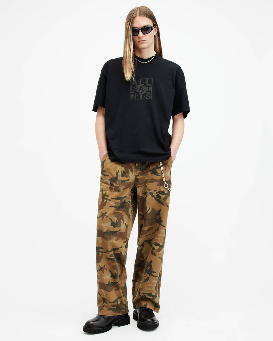 אולסיינטס - אוברסייז שרוול קצר WASHED BLACK M031