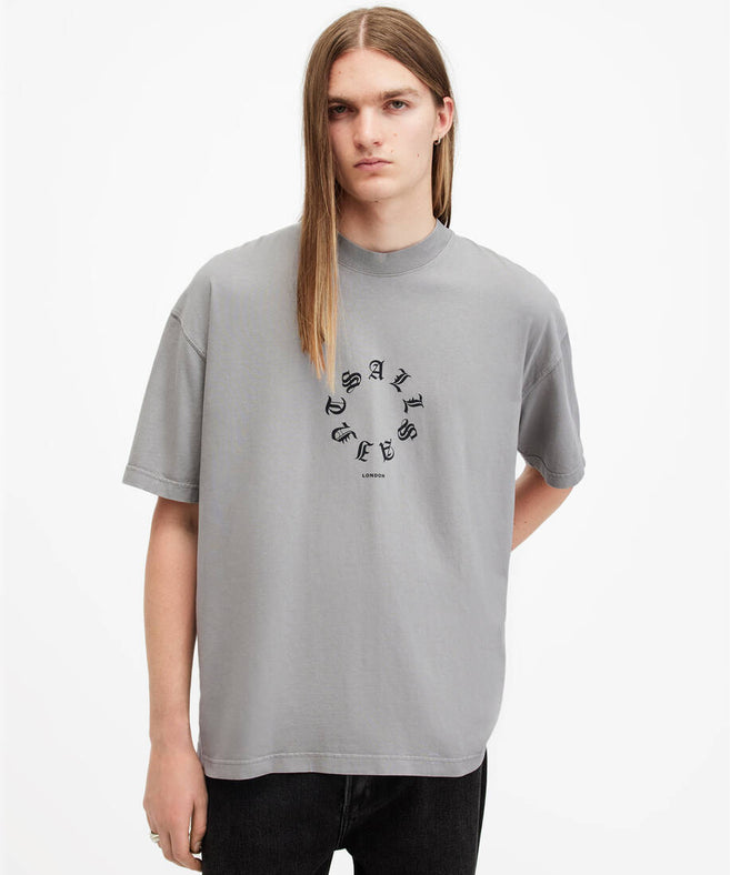 אולסיינטס - אוברסייז שרוול קצר TRINITY GREY  M063PB