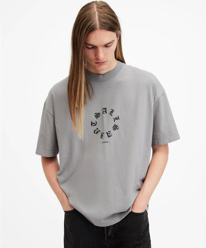 אולסיינטס - אוברסייז שרוול קצר TRINITY GREY  M063PB