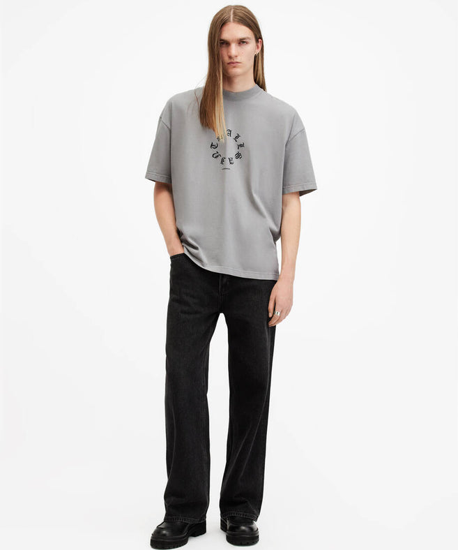 אולסיינטס - אוברסייז שרוול קצר TRINITY GREY  M063PB