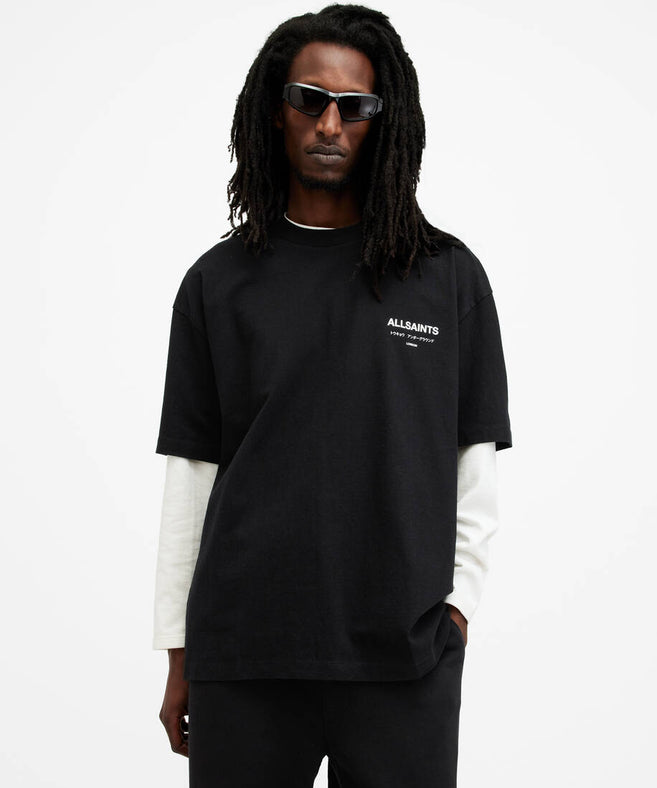 אולסיינטס - אוברסייז שרוול קצר JET BLACK M071PB