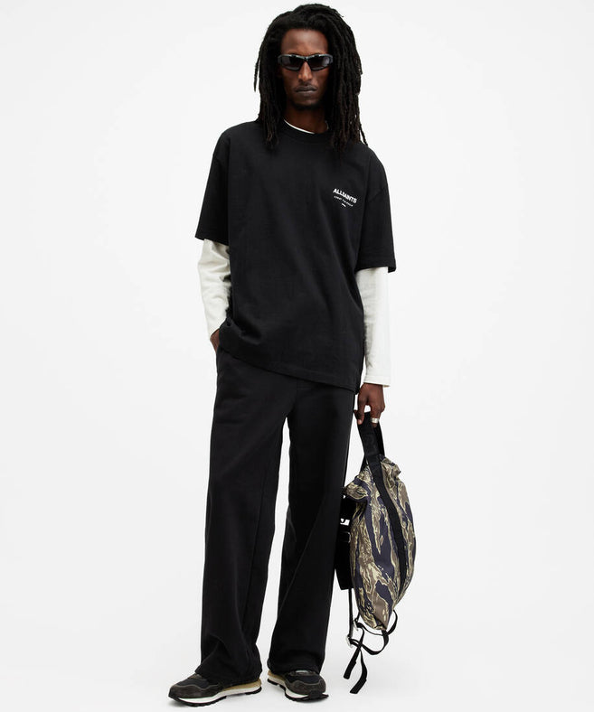 אולסיינטס - אוברסייז שרוול קצר JET BLACK M071PB