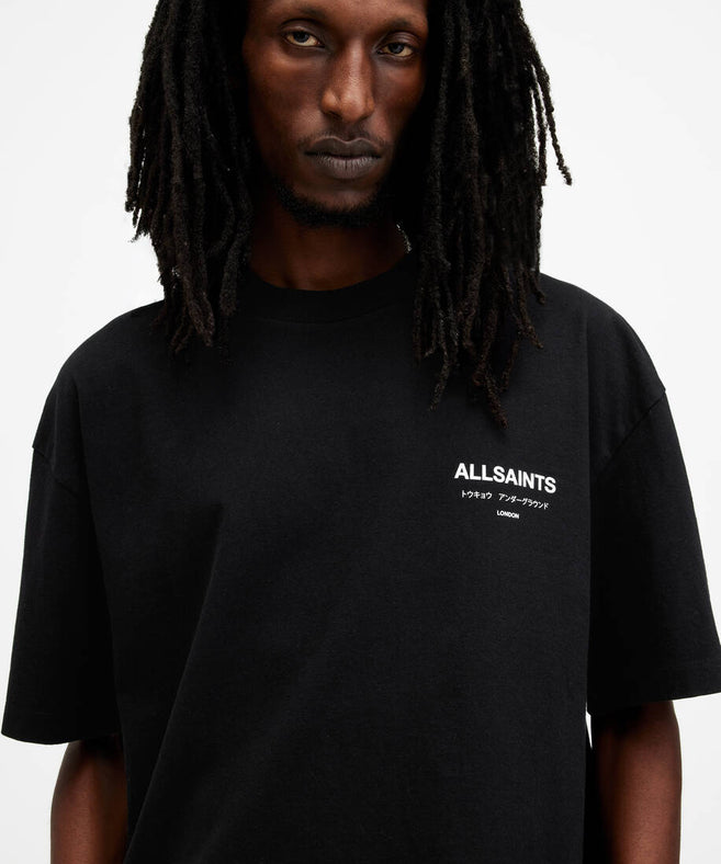 אולסיינטס - אוברסייז שרוול קצר JET BLACK M071PB