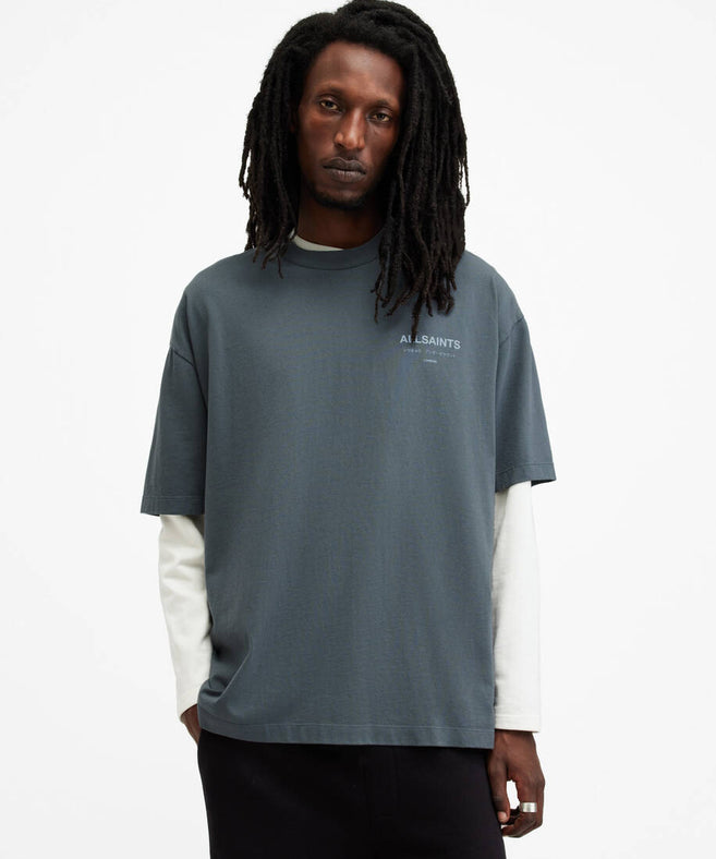 אולסיינטס - אוברסייז שרוול קצר Blue M071PB Ashy Blue