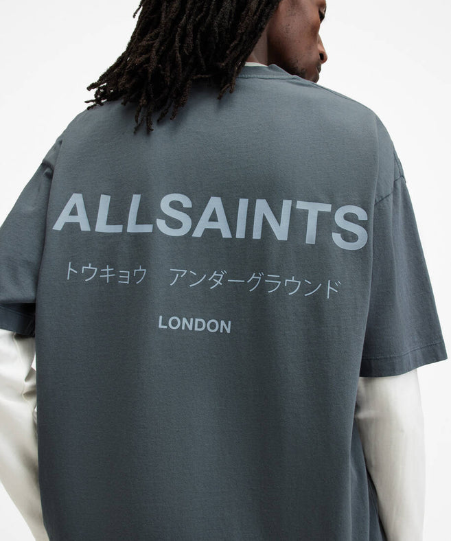 אולסיינטס - אוברסייז שרוול קצר Blue M071PB Ashy Blue