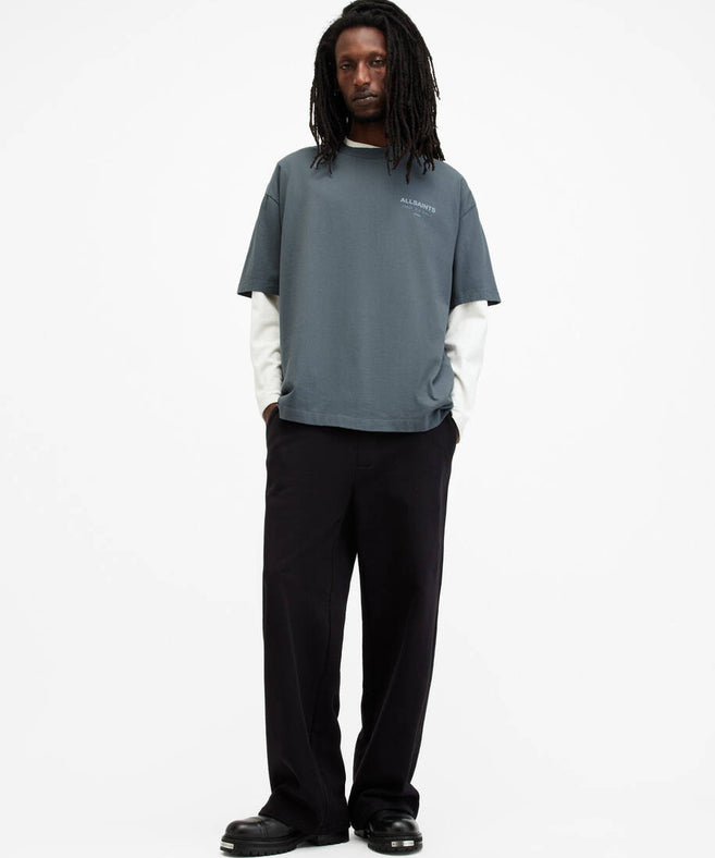 אולסיינטס - אוברסייז שרוול קצר Blue M071PB Ashy Blue