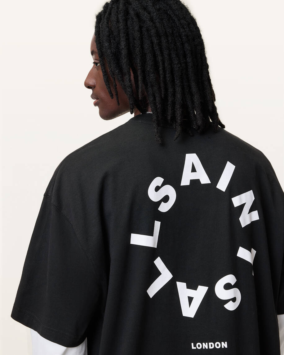 אולסיינטס - אוברסייז שרוול קצר Jet Black M072PB