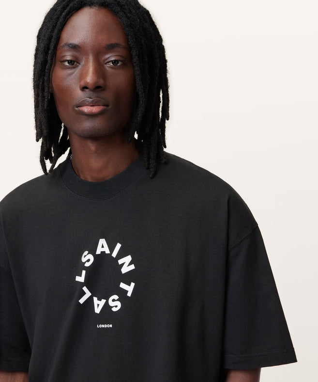 אולסיינטס - אוברסייז שרוול קצר Jet Black M072PB