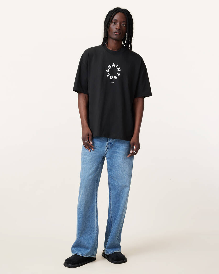 אולסיינטס - אוברסייז שרוול קצר Jet Black M072PB